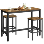 Canteen & Bar Table Set with 2 Stools