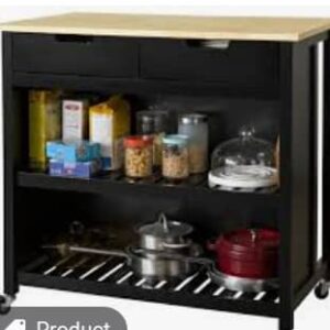 Kitchen Table with Storage Cabinet