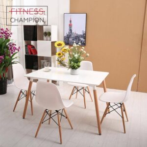 White Dining Table With 4 Chairs